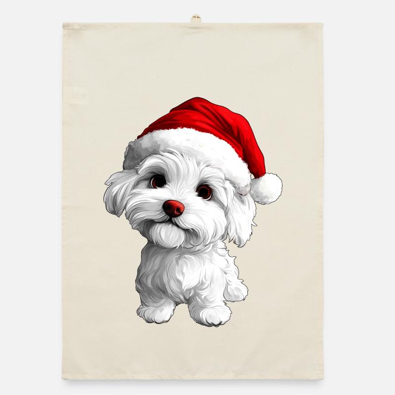 Noël chiot Torchon bio