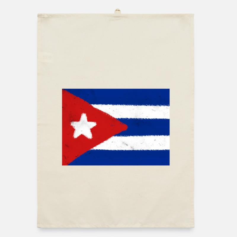 Drapeau de Cuba Torchon bio