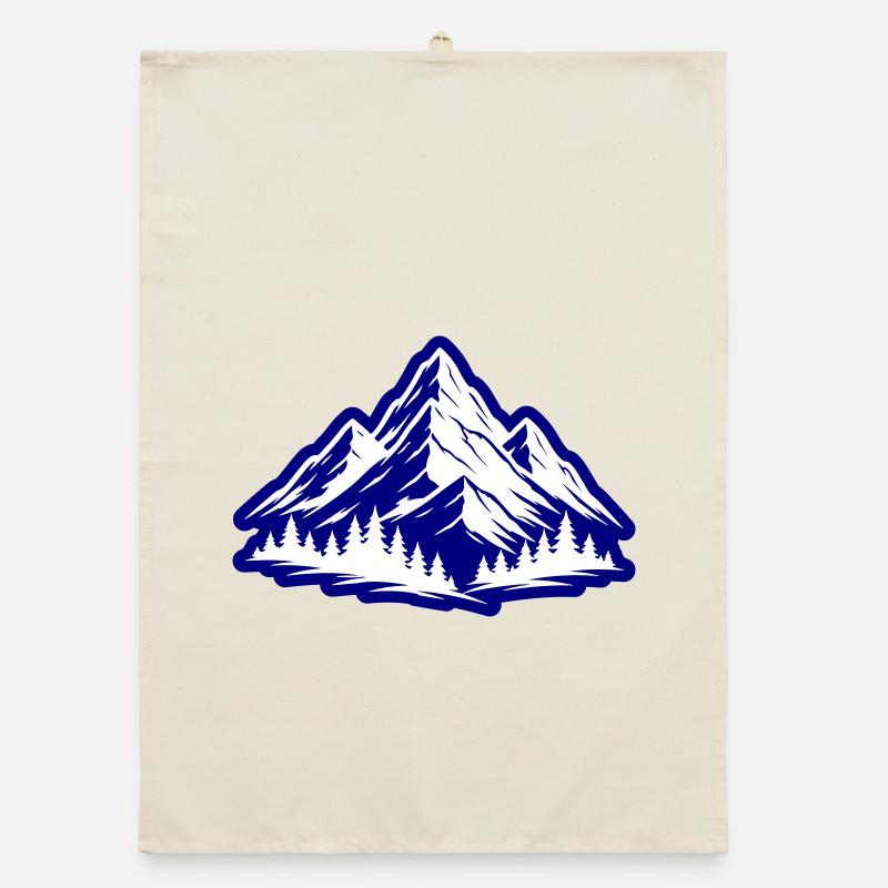 Berge Natur Symbol Organic Geschirrtuch