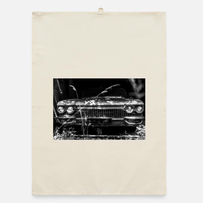 Cadillac Oldtimer Organic Geschirrtuch