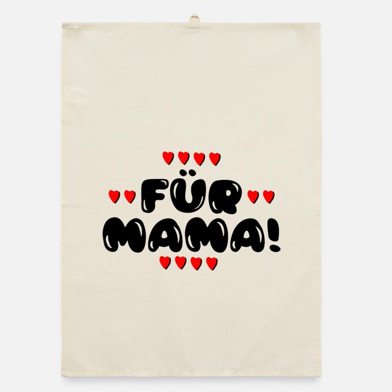 Für Mama - Muttertag - Geburtstag MAMI Geschenk Organic Geschirrtuch