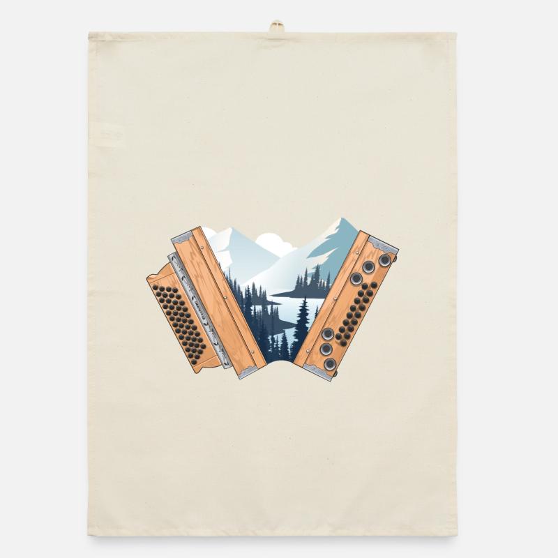 Styrian Harmonica Home Winter | ZiachON! Organic dish towel