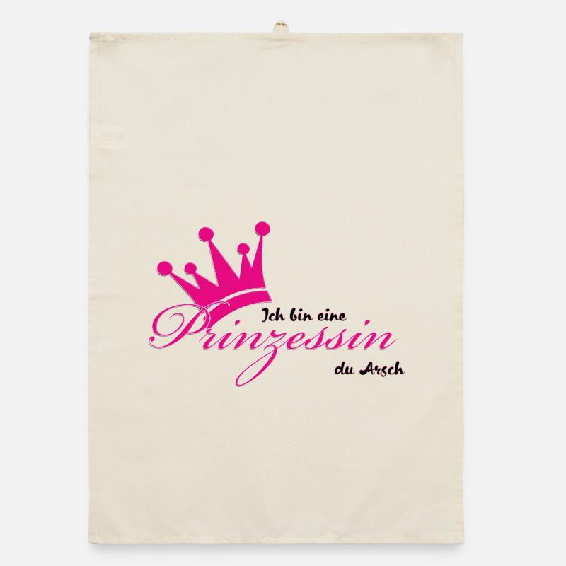 ich bin eine Prinzessin  Organic Geschirrtuch