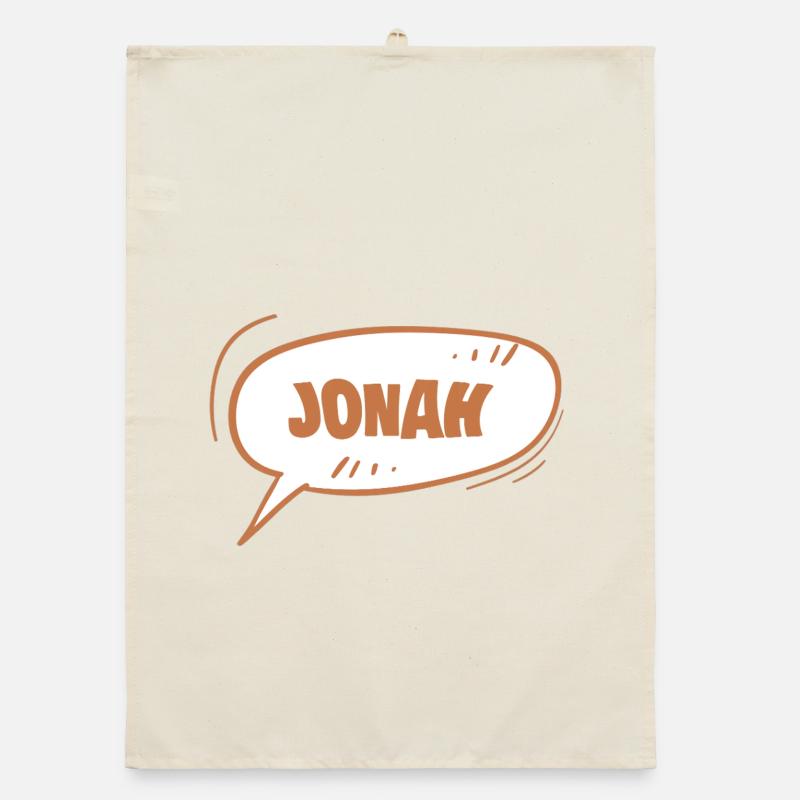 First name Jonah Organic dish towel