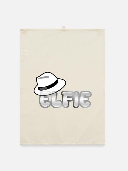 First name Elfie - Organic dish towel - nature - Front