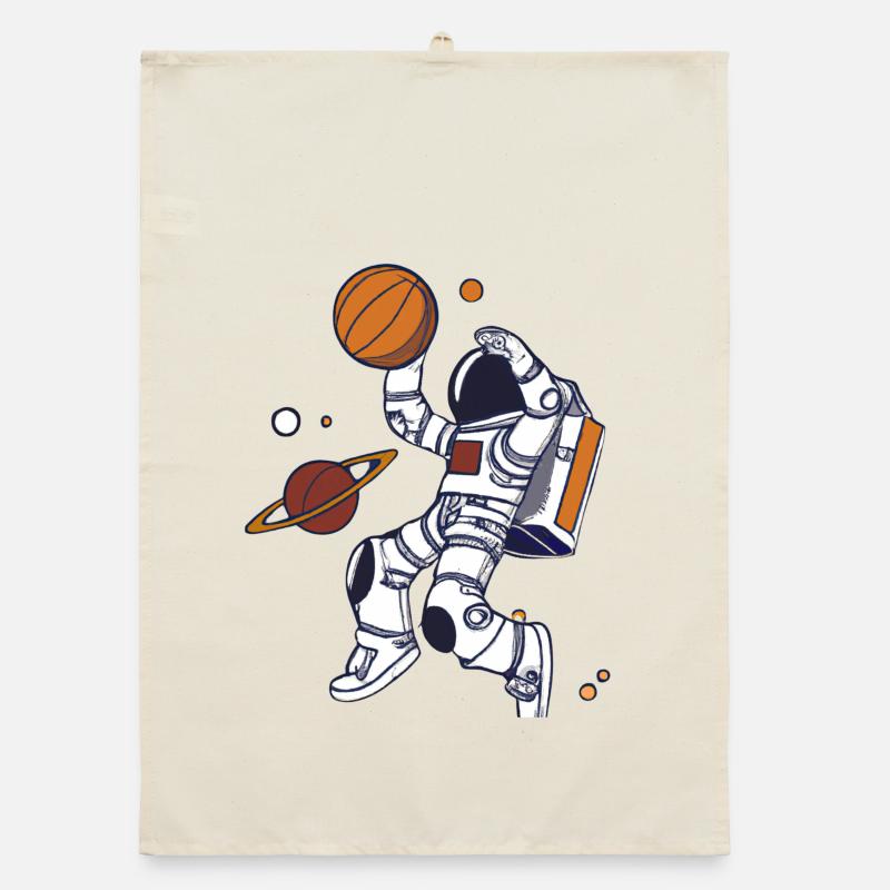 Astronaute Dunk Planète Torchon bio