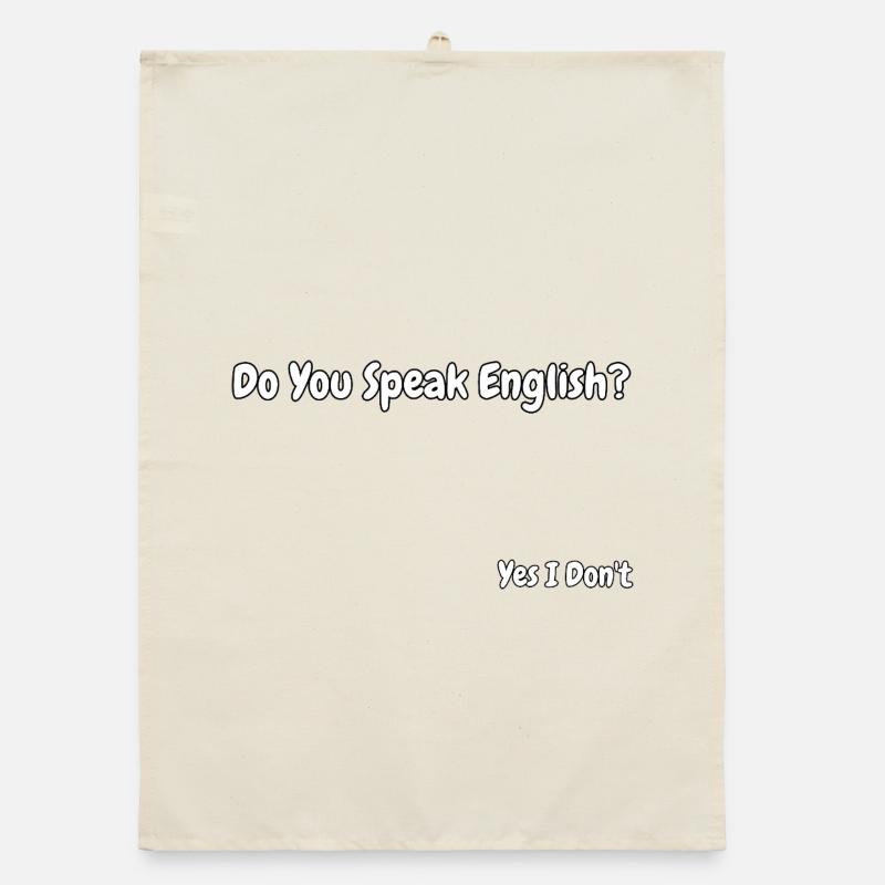 Lustiges Design eines englischsprachigen Witzes Organic Geschirrtuch