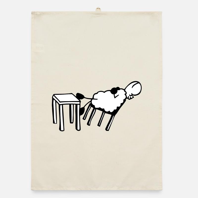 Sleeping sheep Organic dish towel