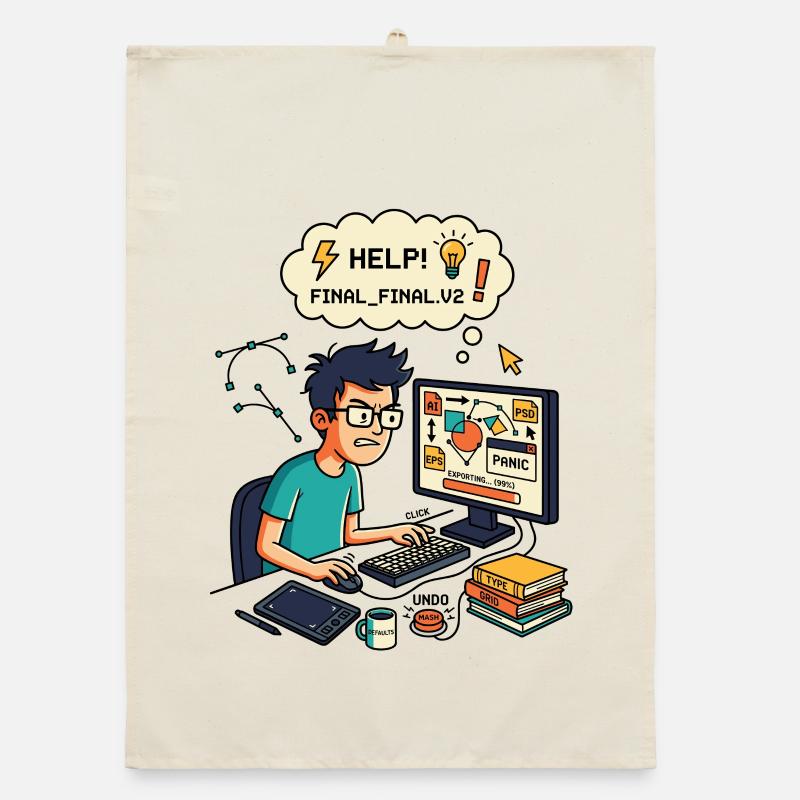 Graphiste Designer Chaos Export Panic Torchon bio