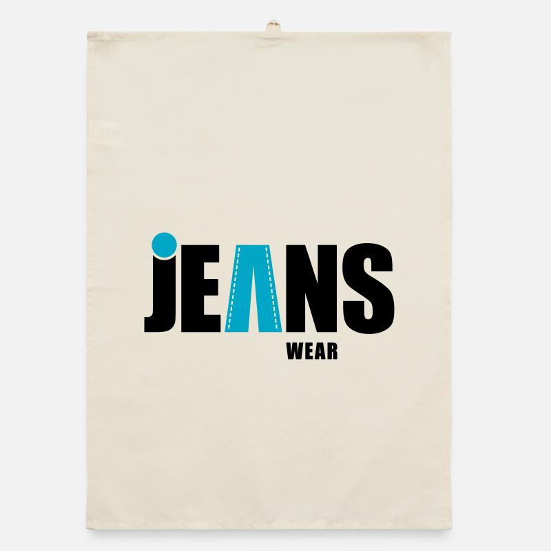 Jeans Wear with a dot Organic dish towel