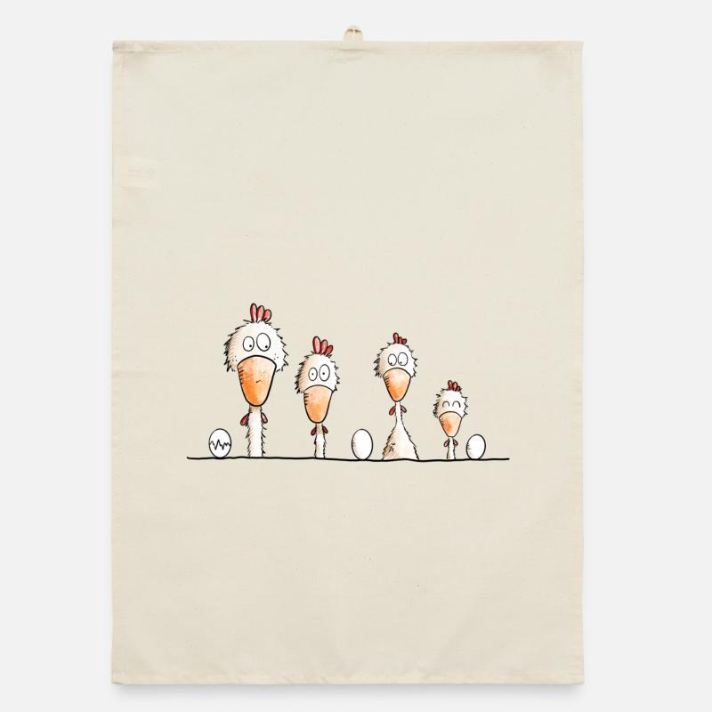 Happy Chickens Organic dish towel