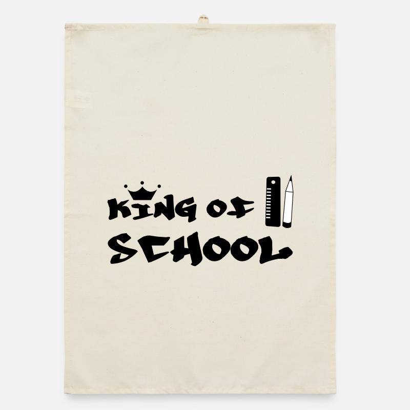 König der Freizeit: Stadtkönig der Schule Organic Geschirrtuch