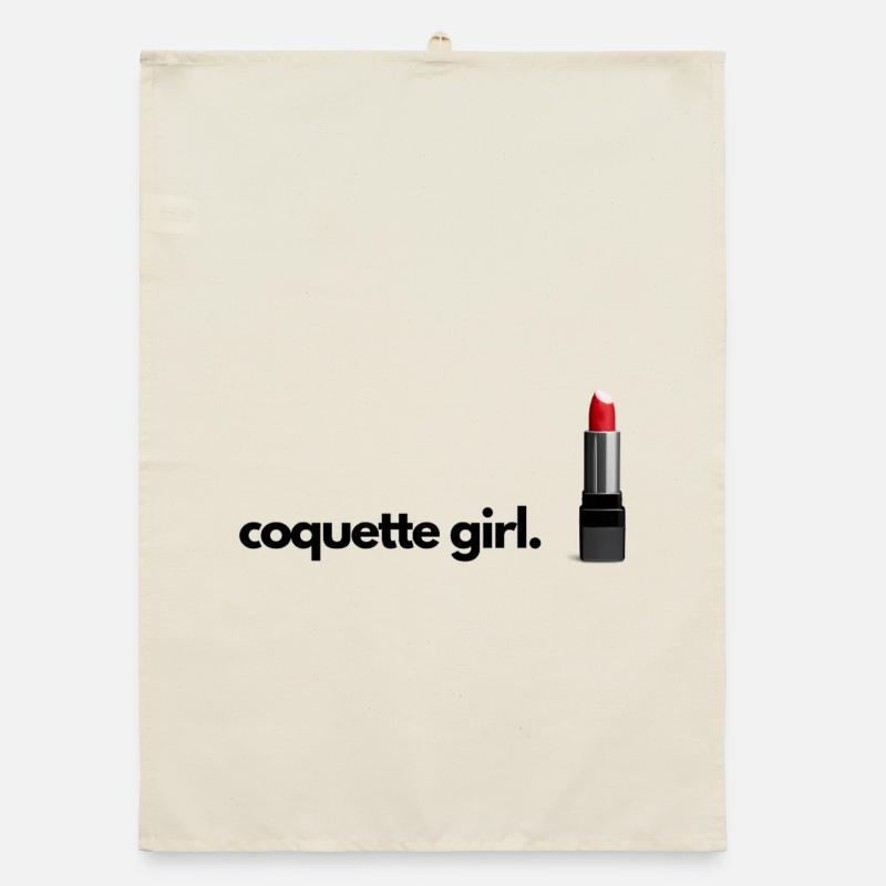 Coquette Mädchen Student Kit Kit - Organic Geschirrtuch - Natur