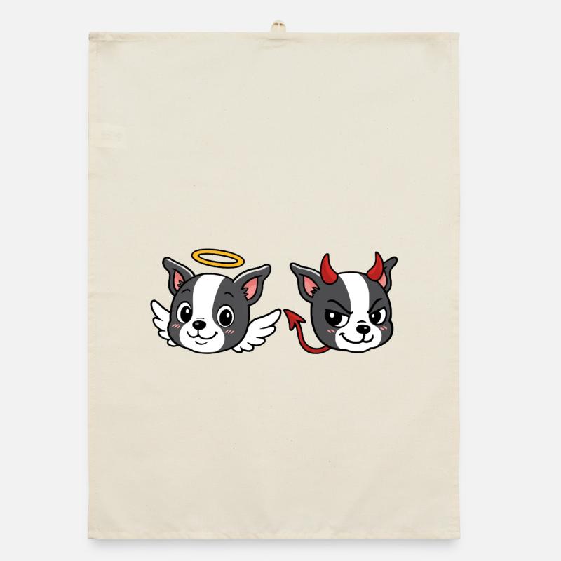 Boston - Angel-Devil Organic dish towel