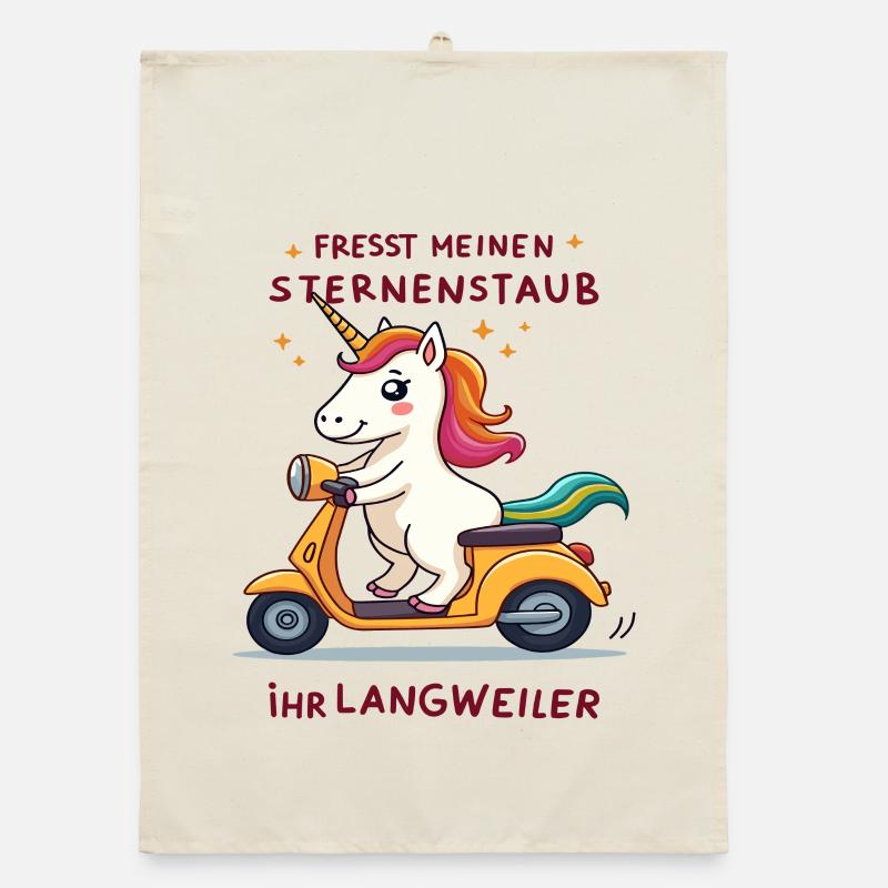 Roller-Einhorn Organic Geschirrtuch