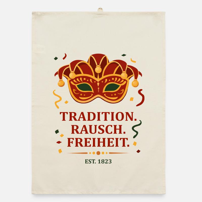 Tradition. Intoxication. La liberté. – Masque de carnaval Torchon bio