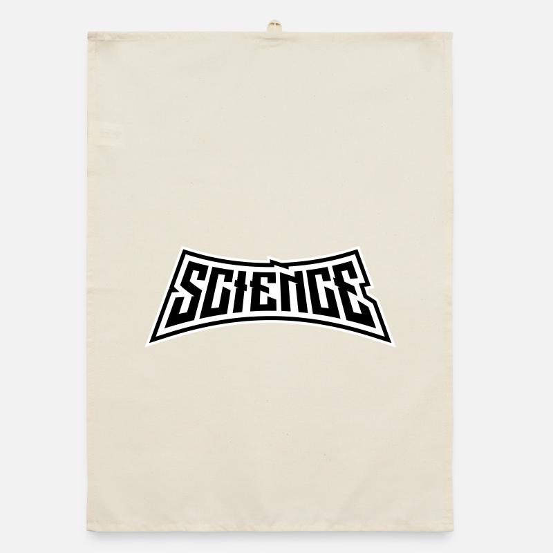 Science Wissenschaft Statement Nerd Bildung Spruch Organic Geschirrtuch