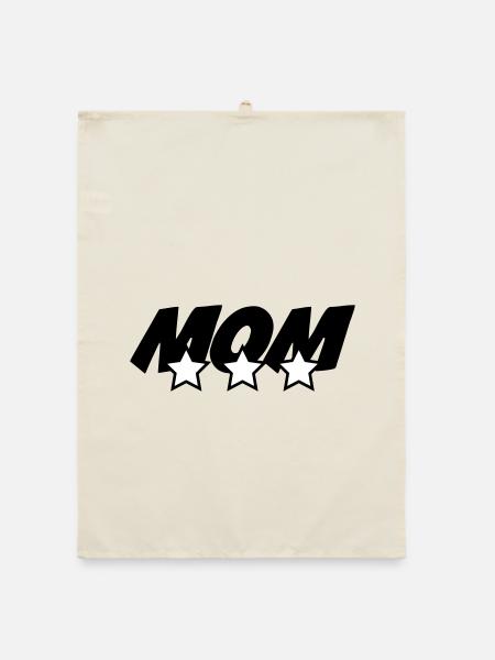 Best Mom - Mother's Day - Organic dish towel - nature - Front