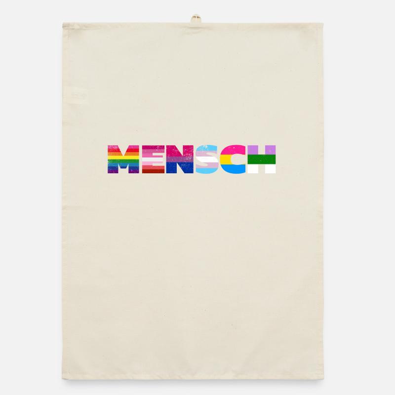 Rainbow Pride Flag Design Organic dish towel