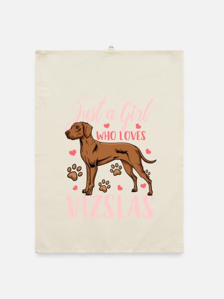 Vizsla - Organic Geschirrtuch - Natur