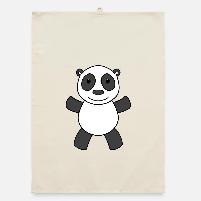 Panda Ours Mignon Torchon bio