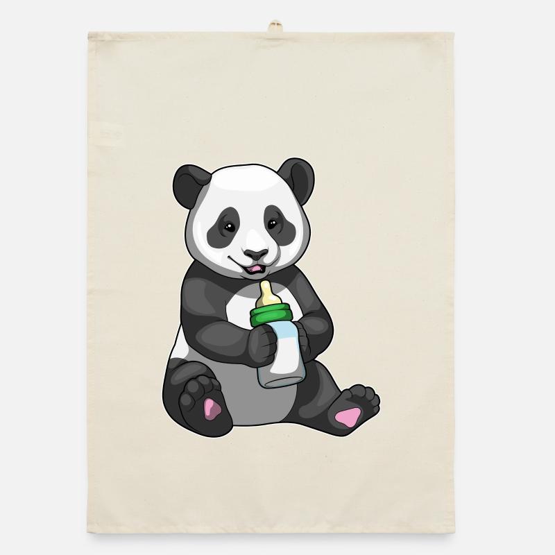 Panda Biberon de lait pour bébé Torchon bio
