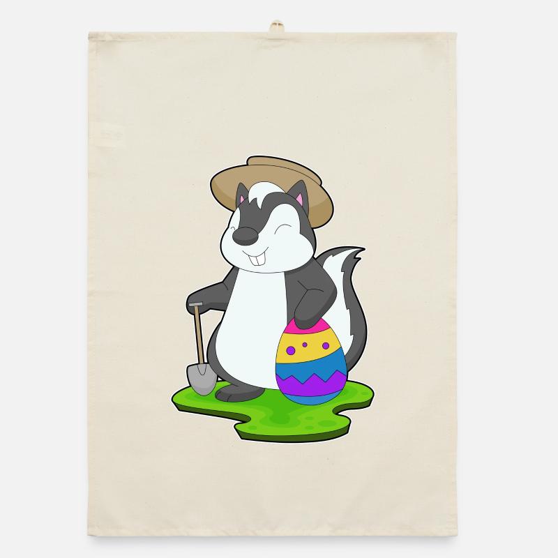 Skunk Easter Farmer Organic dish towel
