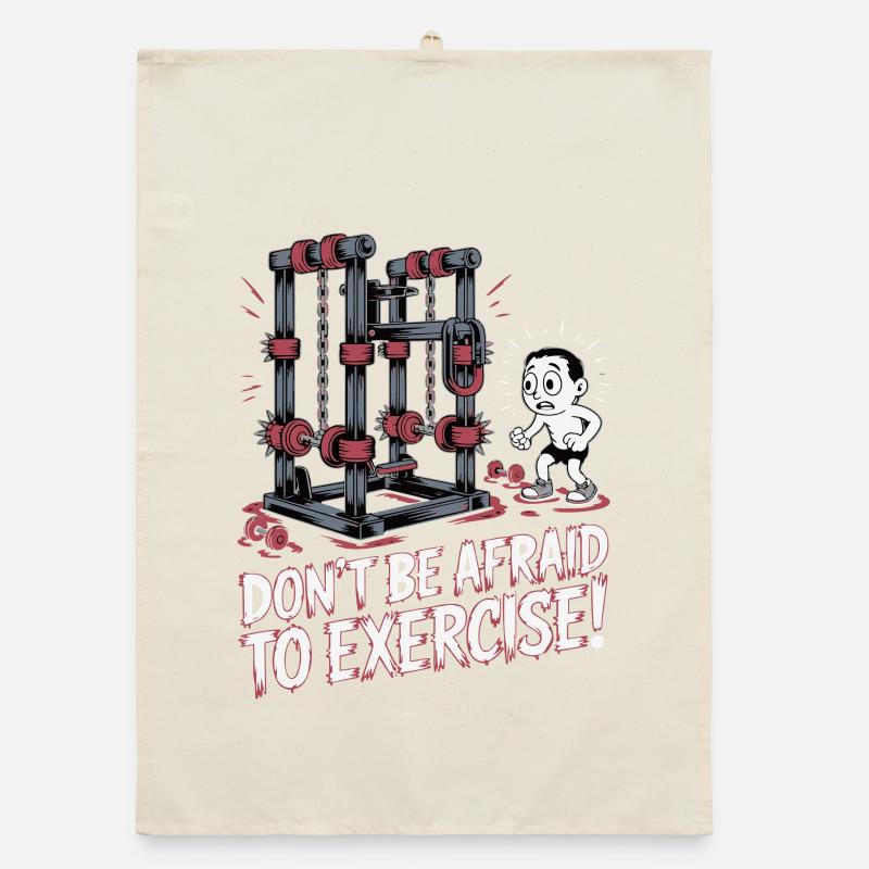 Conception de motivation de remise en forme intrépide Torchon bio