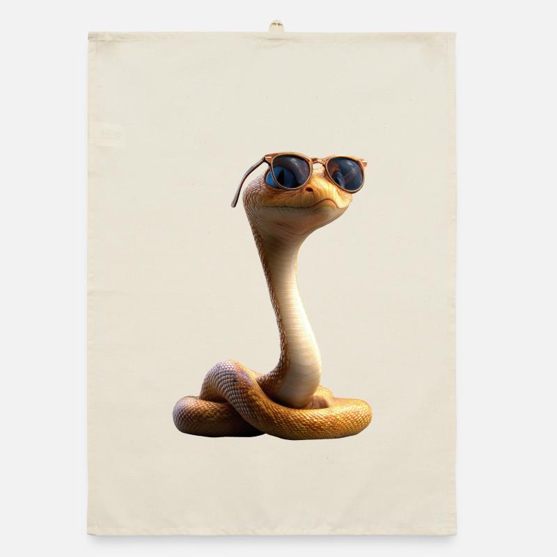 snake, python, cobra, rattlesnake, snakes Organic dish towel