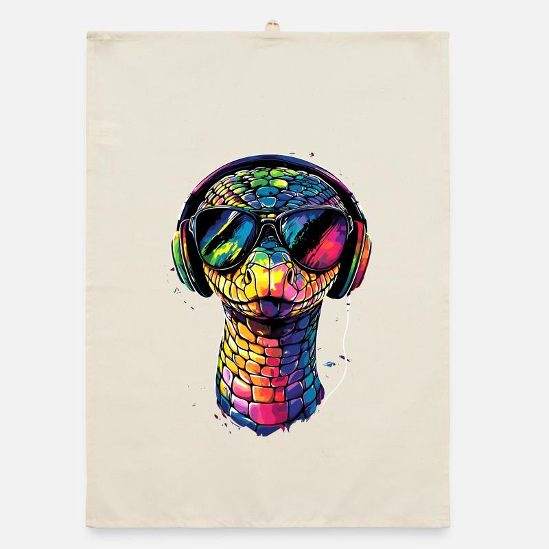 snake, python, cobra, rattlesnake, snakes Organic dish towel