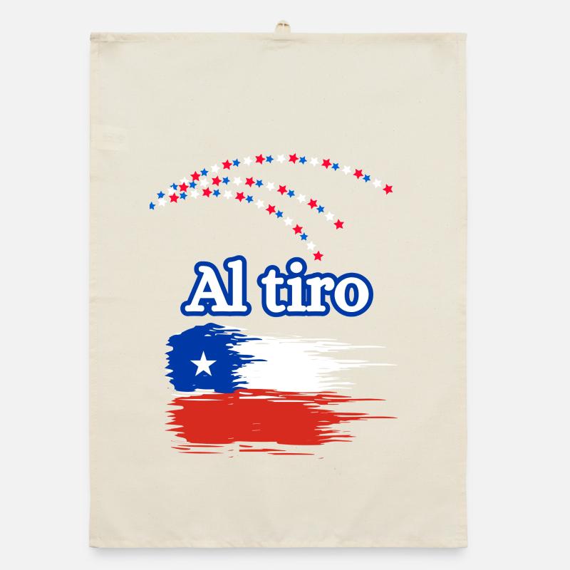 Pinceau drapeau du dialecte chilien Torchon bio