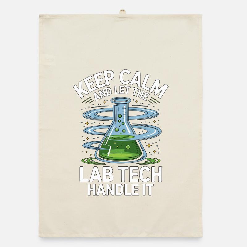 Lab Technician Keep Calm And Medical Technologist Organic Geschirrtuch