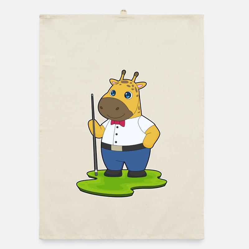 Billard de girafe Sport de queue Torchon bio