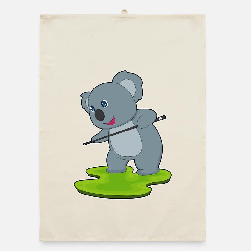 Koala Billiard Queue Sport Organic Geschirrtuch