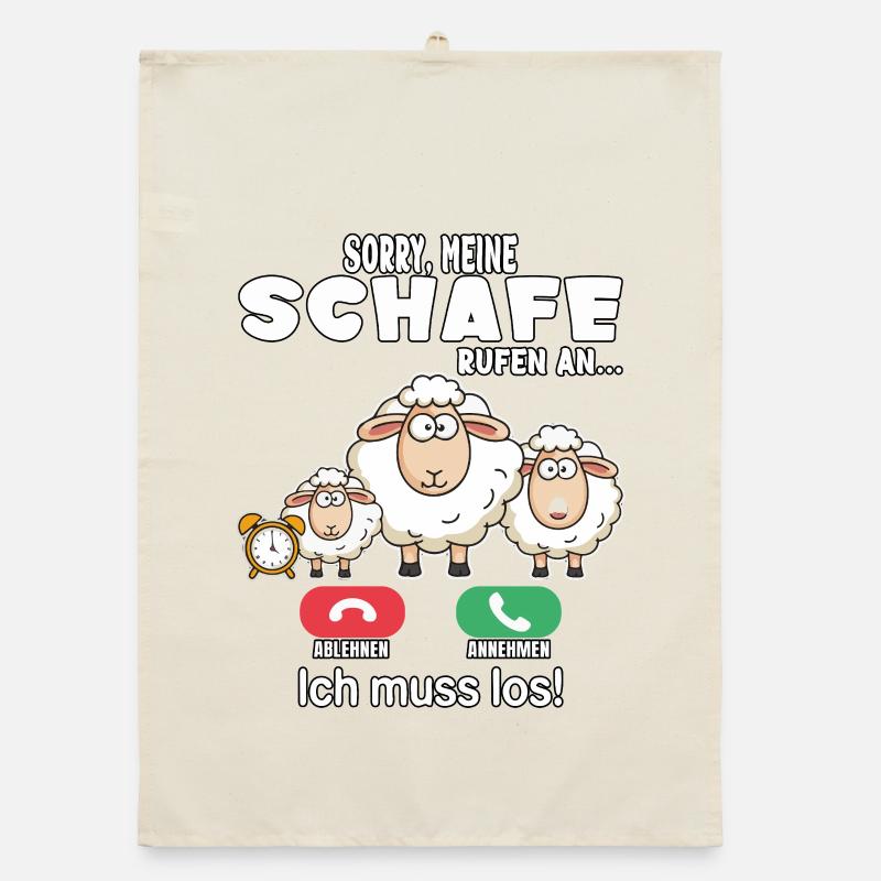 Sorry, my sheep are calling Organic dish towel