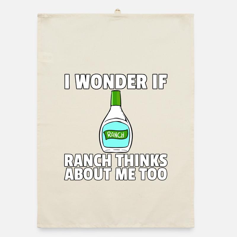 Je me demande si Ranch pense aussi à moi Torchon bio