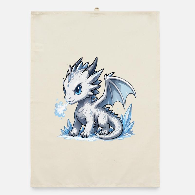 Kristall-Eisdrache Organic dish towel