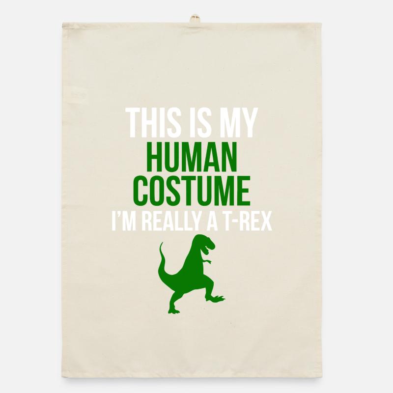 T-Rex Kostüm-Tee Organic Geschirrtuch