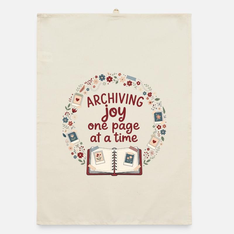 Archive Joy | Scrapbooking Decoration Organic dish towel