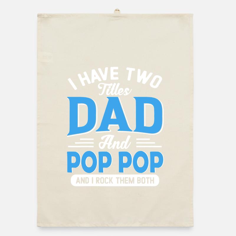 Zwei Väter und Pop Pop Pride Organic Geschirrtuch