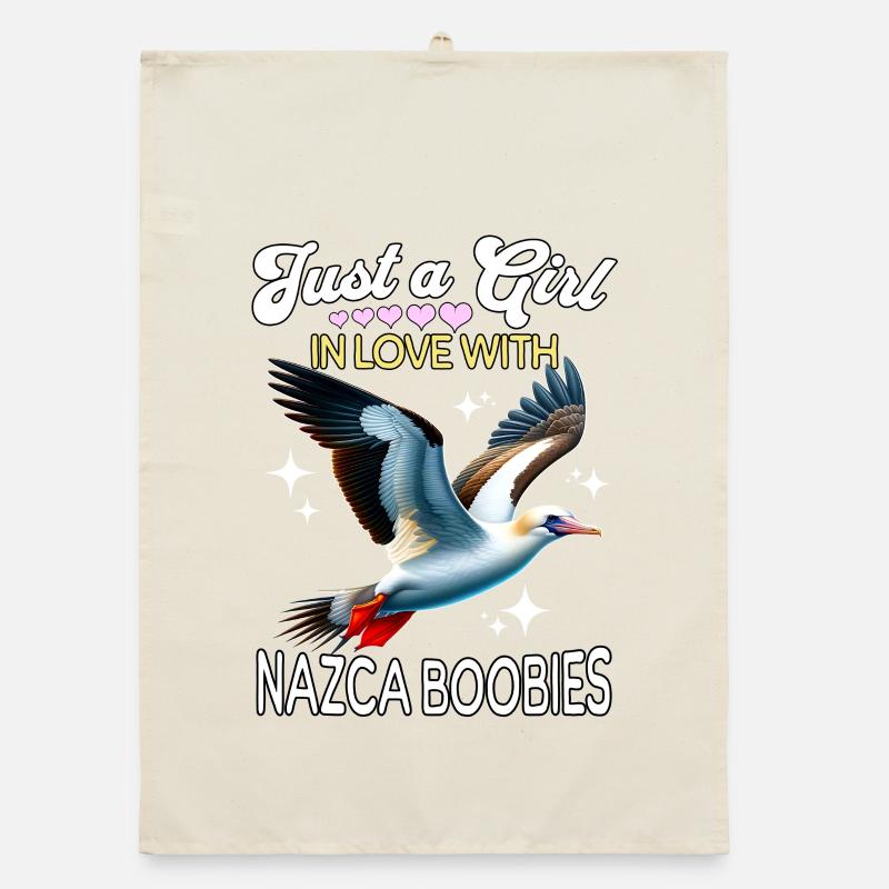 Nazca Tölpel Mädchen Nazca Booby Organic Geschirrtuch