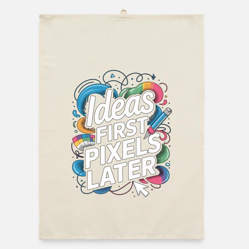 Graphic Designer Ideas First Pixels Visual Artist Organic Geschirrtuch
