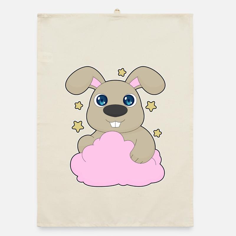 Nuages de lapin Torchon bio