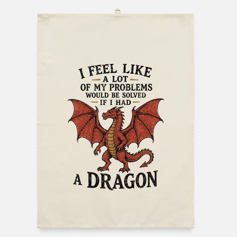 Problems Solved If I Had a Dragon Organic dish towel