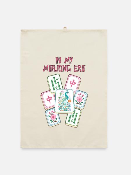 In My Mahjong Era Mahjong Game Social Club - Organic dish towel - nature - Front