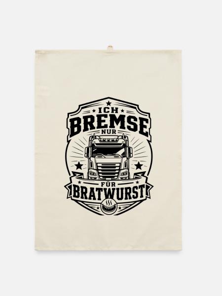 Trucker Bratwurst - Organic Geschirrtuch - Natur
