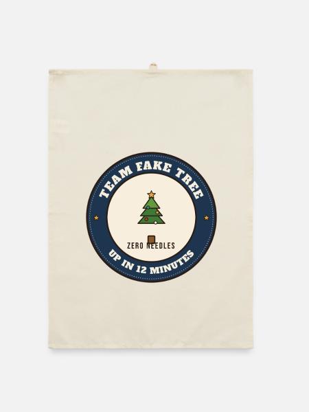 Team Fake Tree: In 12 Minuten wieder - Organic Geschirrtuch - Natur