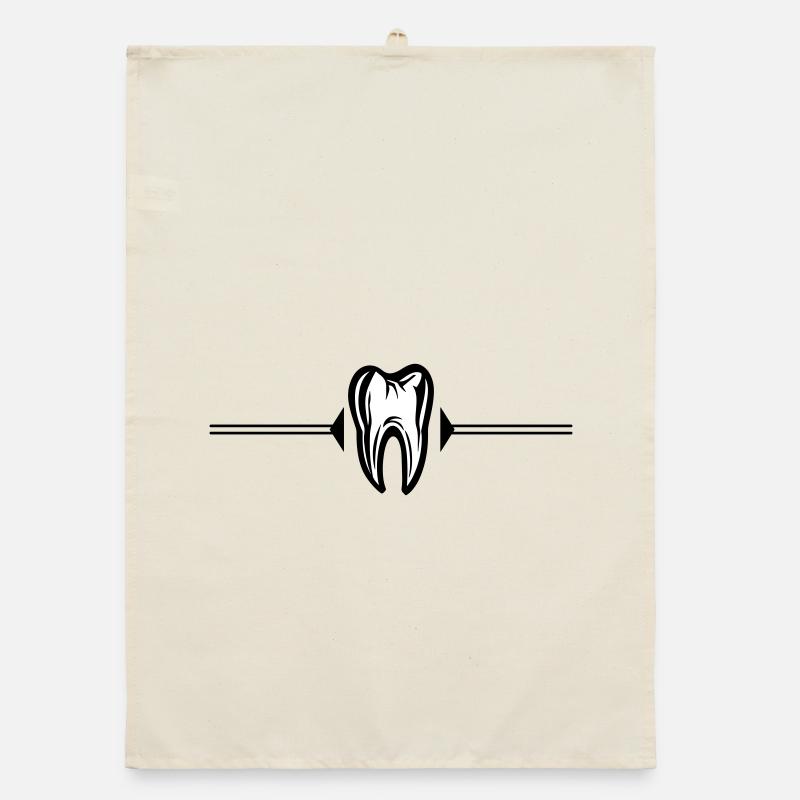 Tooth Icon Dentist Organic dish towel