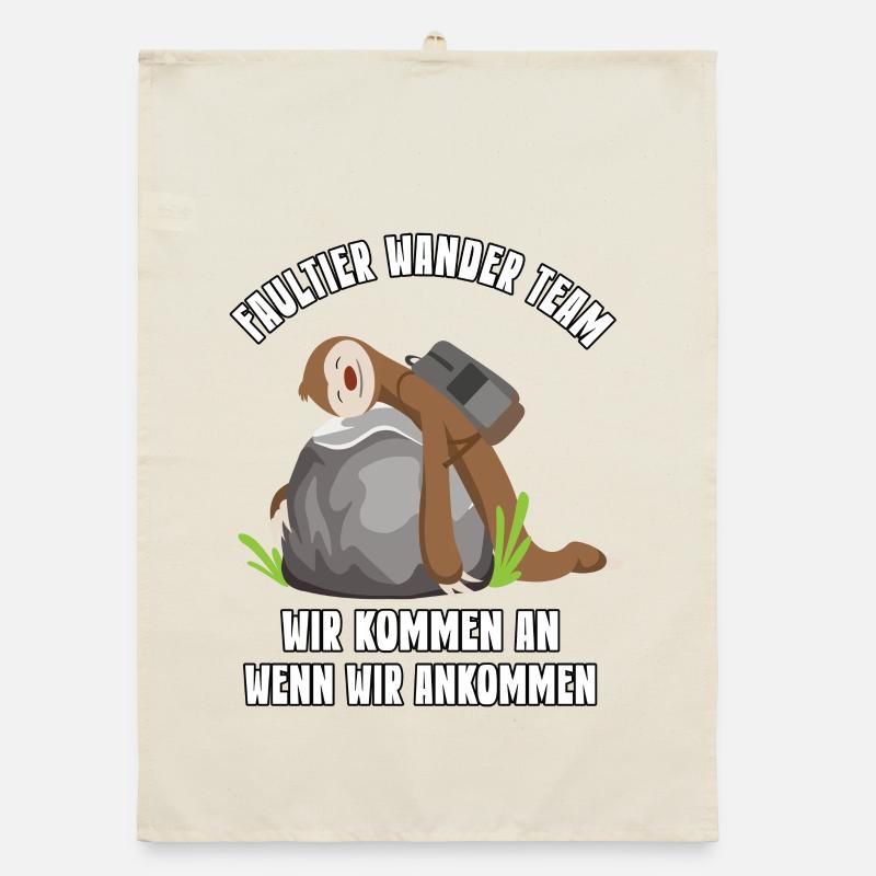 Wander Team Geschenk Bergsteiger Wanderung Organic Geschirrtuch