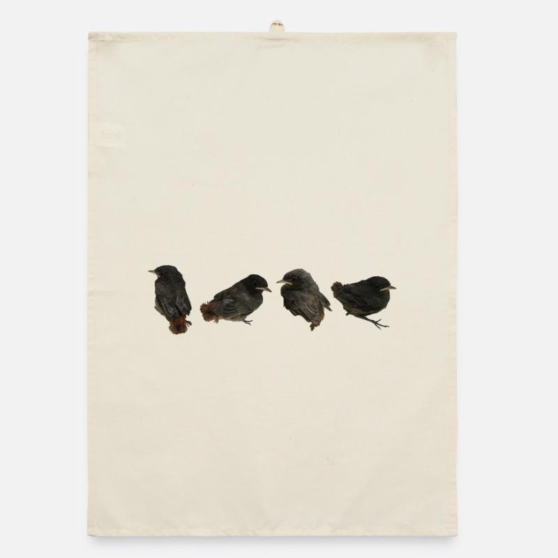 House redstart branches Organic dish towel